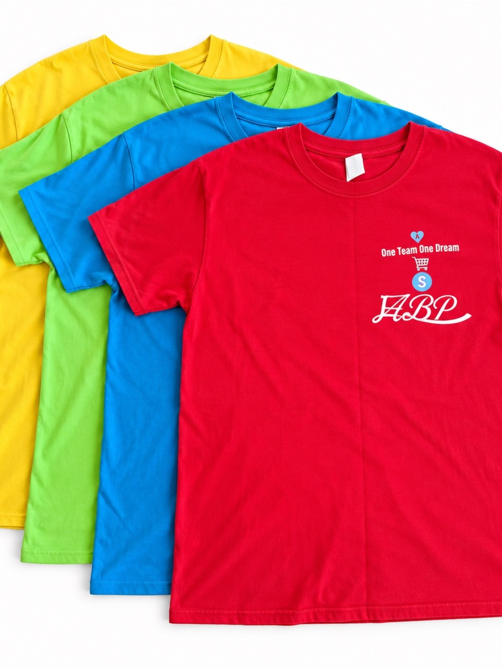 Gildan Heavy Cotton 4 Pack Graphic T-Shirts Size M Colorful Tee Bundle